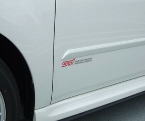 スバル 純正 sti STIステッカーC チェリーレッド SUBARU sti STI Sticker 2 Sheets Cherry Red 未使用 Genuine JDM OEM メーカー純正品