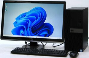 DELL Optiplex 7070-9700MT■ 24インチ 液晶セット■ i7-9700/GeForce GTX 745/デュアル/第9世代/最新OS搭載/Windows11 デスクトップ