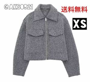 ★新品未使用★送料無料★10月新作★gray vintage ヴィンテージ レトロ ジャンパー ブルゾン ジャケット アウター レディース XSサイズ 