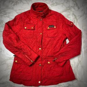 Barbour キルティング ジャケット red XL バブワー