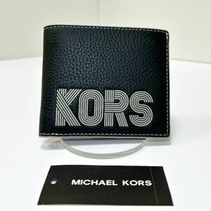 ☆新品-未使用☆◆MICHAEL KORS マイケルコース クーパー◆ 折り財布　本革　ビルフォード　ブラック　36H1LCOF1X【送料無料】0403B