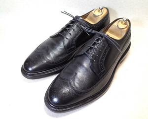 【送料無料】3129■Allen Edmonds/アレンエドモンズ/MacNeil■使用少/希少/70sビンテージ/USA製ロングウイングチップ/斜体ロゴ/27.5cm■