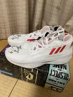 adidas DAME8 バッシュサイン入り アルバルク　安藤選手