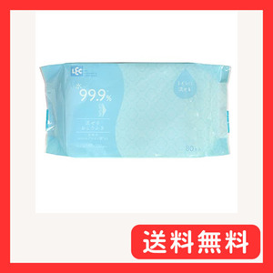 純水ベビーケア レック(LEC) 純水99.9% 大人用 流せる おしりふき 80枚入 日本製 弱酸性 無香料