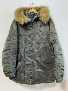 7-282 ALPHA INDUSTRIES アルファインダストリーズ N-3B ミリタリー ジャケット アウター ジャケット コート カーキ サイズM メンズ 男性用