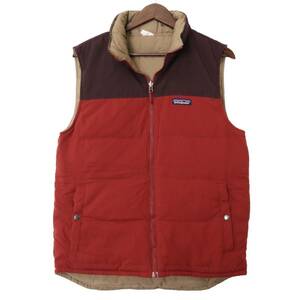 00年代 patagonia パタゴニア ビビーリバーシブル ダウンベスト アウター マルチカラー (メンズ S) 中古 古着 A0481