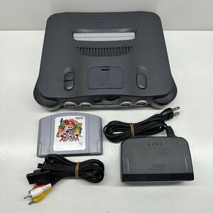 【通電確認済み】NINTENDO64 任天堂 ニンテンドー 本体 NUS-001 ソフト付 大乱闘スマッシュブラザーズ 中古品