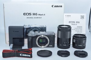 キヤノン Canon EOS M6 Mark II ダブルズームキット シルバー