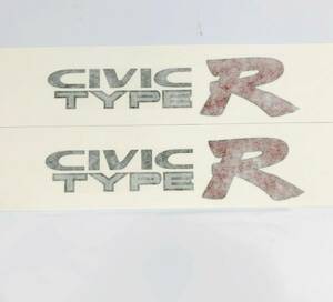 ★新品 HONDA CIVIC 3D EK9用 シビック タイプ R サイド デカールステッカー *TYPE03* TYPE R Side Decal Sticker ホンダ 純正部品