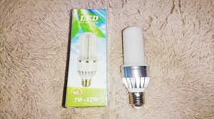 LED　ハイパワーランプ　7W-12W 口金；E27　☆未使用　★匿名配送　◎売切！