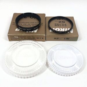 Nikon ニコン Close-up No.2 52mm / L1BC 52mm セット ケース付 元箱付 レンズフィルター カメラアクセサリ #F1121