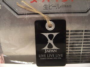 非売品★当時物★90年代★TOKYO DOME 1993-1996 LIVE LIVE LIVE X JAPAN プレートタグ キーホルダー★YOSHIKI hide TOSHI HEATH PATA