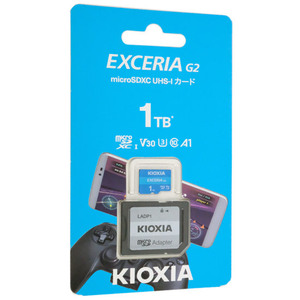 キオクシア microSDXCメモリーカード EXCERIA G2 KMU-B001T 1TB ライトブルー [管理:1000028698]