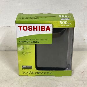 ♪ 未使用品 TOSHIBA 東芝 パソコン/テレビ用 外付けハードディスク HD-AC50GK 500GB ブラック HDD USB3.0 ポータブルハードディスク 