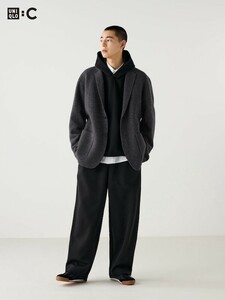 UNIQLO C スウェットワイドパンツ Mサイズ ブラック 黒 2024年モデル