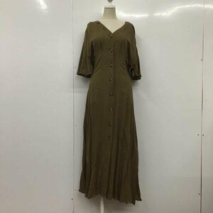 KBF 表記無し ケービーエフ ワンピース ロングスカート KB06-26V020 半袖ワンピース One-Piece Long Skirt 茶 / ブラウン / 10106125