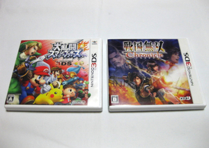 3DS 動作品 セット まとめ ニンテンドー3DS 戦国無双 クロニクル 任天堂 3ds 大乱闘スマッシュブラザーズ Nintendo ゲーム ソフト マリオ