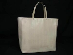 1円 PRADA プラダ レザー トートバッグ ハンドバッグ レディース クリーム系 BK2232