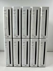 ♪【中古】Nintendo Wii 本体 10台 まとめ 任天堂 ニンテンドー ゲーム機 動作未確認 ＠100(5)