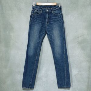 DENIME ドゥニーム 66 Type Model ヴィンテージ加工 スリム テーパード ステッチ無しポケット デニムパンツ ジーンズ size.31 インディゴ