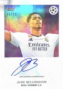 【高騰中】jude bellingham ジュード ベリンガム レアルマドリード Topps SIMPLICIDAD Auto 直筆サイン 1st ナンバー panini 25枚限定 UEFA