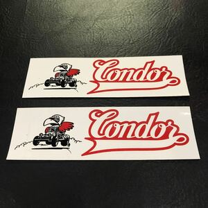 T3218 ステッカー 青柳金属工業 ステッカー 2枚 コンドル RC ラジコン Condor