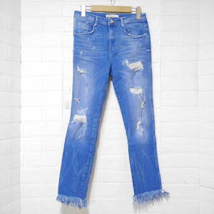 A653 ◇ ZARA TRAFALUC DENIM MAKERS | ザラ　ジーンズ　青　中古　サイズ(USA)０２