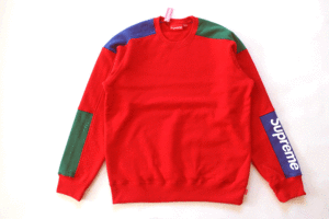 Mサイズ！Supreme Formula Crewneck Sweatshirt 赤シュプリーム フォーミュラ クルーネック スウェットシャツ