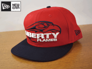 K313《未使用品》NEW ERA ニューエラ 9FIFTY【フリーサイズ】USカレッジ LIBERTY FLAMES フレイムズ 帽子 キャップ USモデル