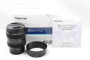 ★未使用★ 即決 トキナー Tokina SZ 33mm F1.2 E ソニーEマウント　広角単焦点レンズ （R6-648）