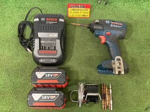 【中古品】★ボッシュ GDR18V-EC バッテリー（4.0Ah×1、2.0Ah×1）、充電器、ケース付 ITKNVWXVSZAW