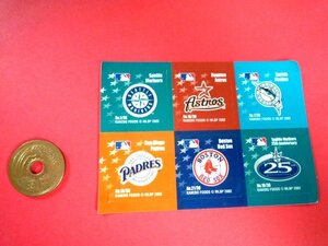 ♪　送料８４円　MLBメジャーリーグ　　アメリカ　大リーグ　シール　中古　♪