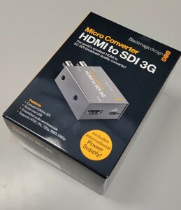 Blackmagic Design ブラックマジックデザイン 　Micro Converter HDMI to SDI 3G PSU 　　　（パワーサプライつき）　コンバーター　新品