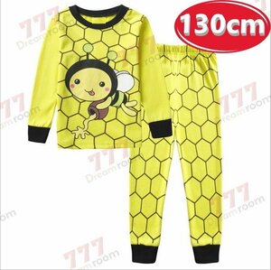 1スタ☆ プリントデザイン ルームウェアー 上下 2点SET 長袖 【130cm 】子供服 キッズ パジャマ セットアップ 男の子 女の子 K-260-055