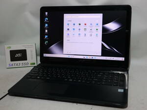 Core i7 ★ VAIO Fit ブラック 6700Q/ 第6世代 ★ win11 pro ≪ 大容量仕様 ≫ SSD1TB(新品)/メモリ16G/Cam/WiFi/DVD/Bluetooth/office2021