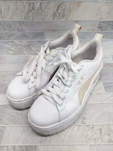 ◇ puma プーマ MAYZE WEDGE 4065452438067 スニーカー シューズ サイズ24.0cm ホワイト ベージュ レディース P