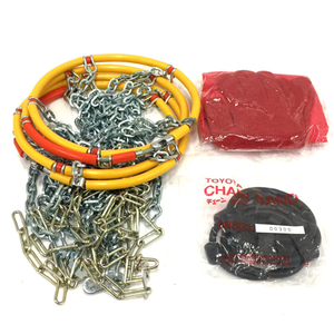 TOYOTA トヨタ 08324-12340 TIRE CHAINS 純正 タイヤチェーン ワンタッチ合金鋼チェーン 車用品 保存ケース付き