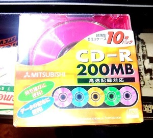 『 未使用10枚　三菱製　ミニCD-R 200MB』