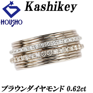 カシケイ ダイヤモンド カノン 0.62ct K18BG Pt900 フルエタニティ 幅広 太め 送料無料 美品 中古 SH121706