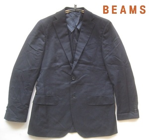 高級!!ビームス BEAMS*2つボタンウールジャケット・紺ブレザー 48 実寸M ネイビー