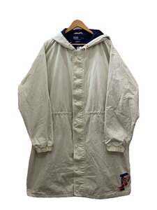 POLO RALPH LAUREN◆90s/シンガポール製/P-WING/モッズコート/M/コットン/WHT