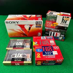 ★☆新品未開封品/記録メディア8点セット/SONY ビデオカセットテープ/VHS.HI8/オーディオカセットテープ