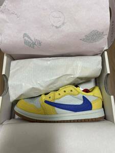 Travis Scott Nike TD Air Jordan 1 Low OG Canary 15cm DZ5908-700 トラヴィス　ジョーダン1 ナイキ ロー