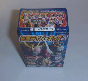 仮面ライダーキッズ２　仮面ライダー龍騎　ナイトサバイブ　ソフビフィギュア　指人形