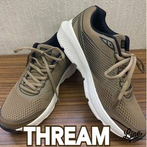 靴 ◆ THREAM ◆ スニーカー 25cm ベージュ ブラウン系 ◆ メンズ シューズ