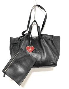 VIVIENNE WESTWOOD ヴィヴィアンウエストウッド Leather Shoulder Bag レザー ショルダー バッグ MADE IN ITALY