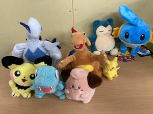 ☆ポケットモンスター ポケモン ぬいぐるみ まとめ リザードン ルギア ピチュー ピカチュウ TOMY