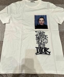 #114 Christian dior キムジョーンズ　 Tシャツ　フォト　ロゴ　ショーン dior shawn stussy 未使用品