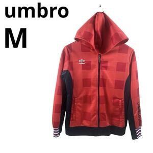 umbro アンブロ レディース バッファローチェック フーディー ジャージ M