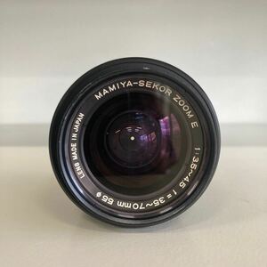 1円 MAMIYA SEKOR ZOOM E 1:3.85〜4.5 f=35〜70mm 55φ 2480 マミヤ マミヤレンズ